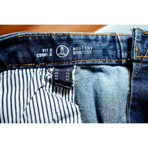 Lands' End womens Jeans Fit 2 Boot cut 18 denim - Picture 5 of 10